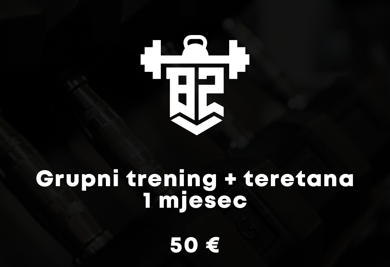 Grupni trening + teretana 1 mjesec