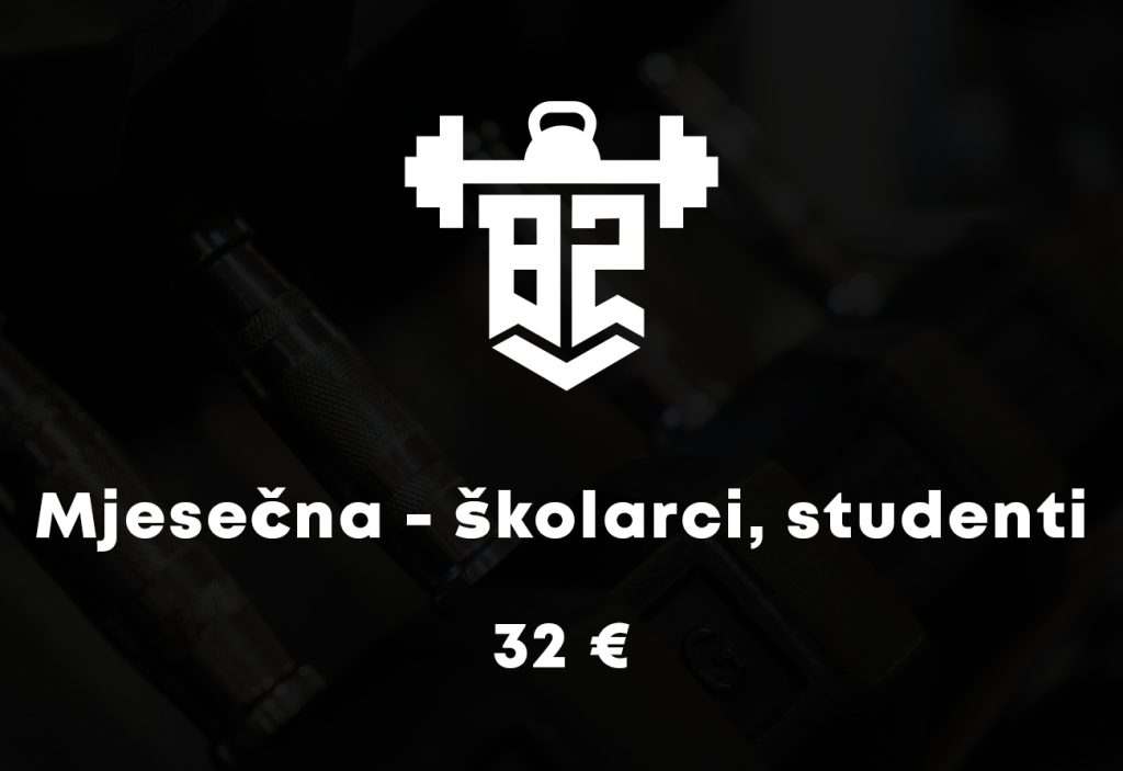 Mjesečna članarina - školarci i redovni studenti